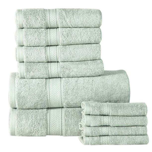 Hammam Linen 100% Cotton Bath Towels Soft Absorbent SEA SALT QTY 4 PACK